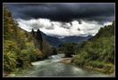 a river under a dark sky by the landscaper 