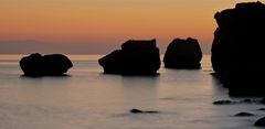 A rocky beach