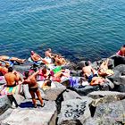 A rocky beach