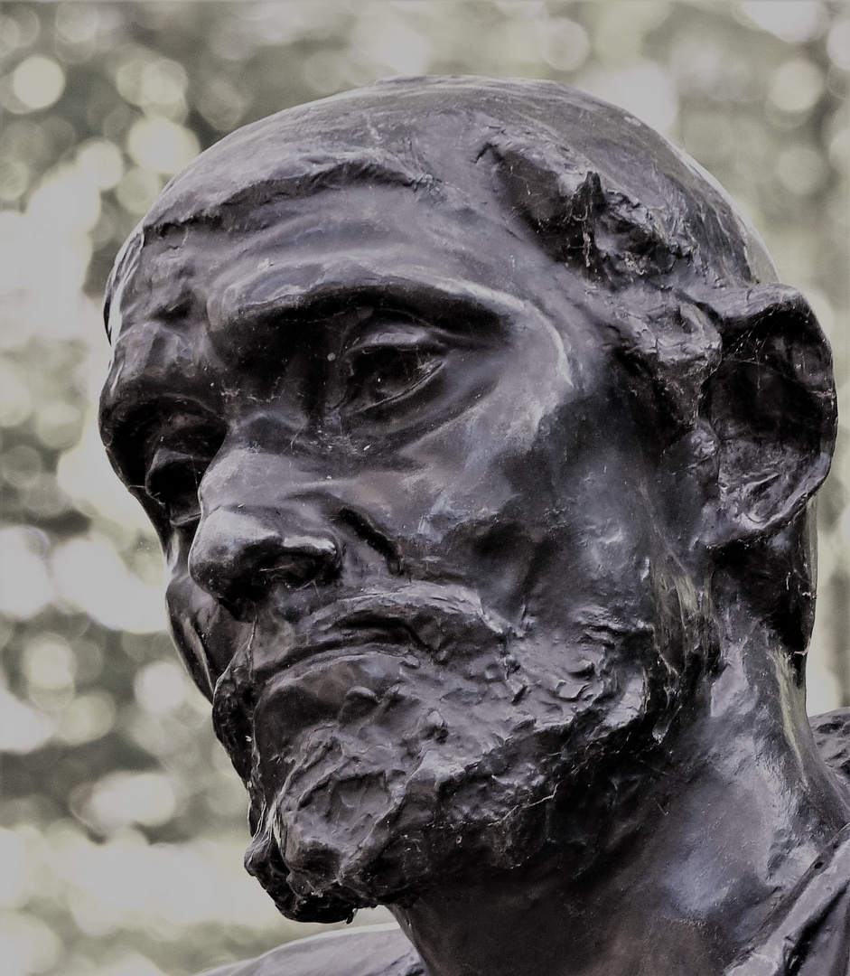 A. Rodins Bürger von Calais (Teilansicht). Musée Rodin, Paris 