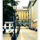 A Row of Street Lamps