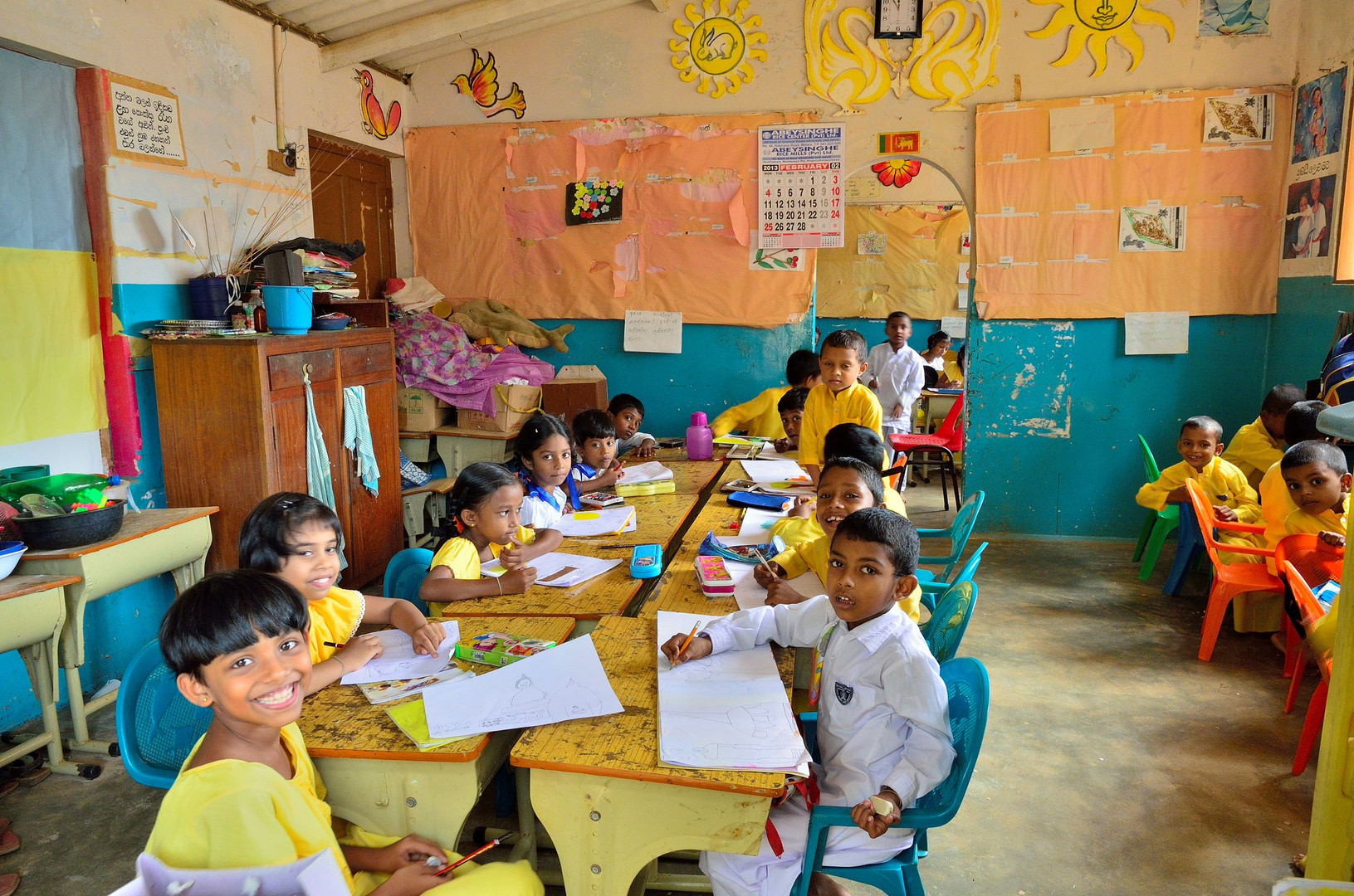 A school in Lanka.