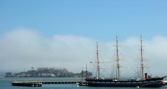 A Ship in Front of Alcatrez