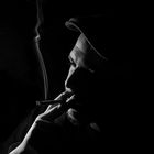 a smoking man