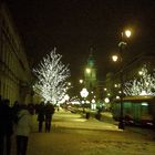 A snowy Night in Warsaw