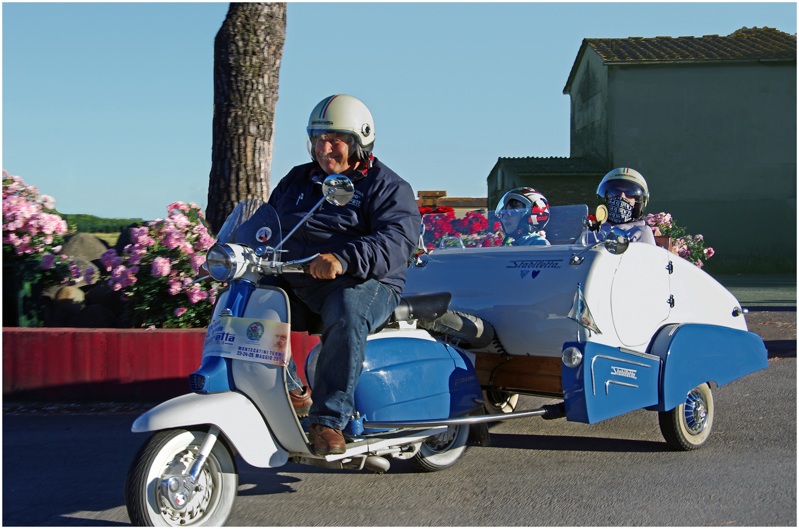 a spasso con la lambretta!