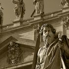 A statue at Piazza di San Pietro-Vaticy City