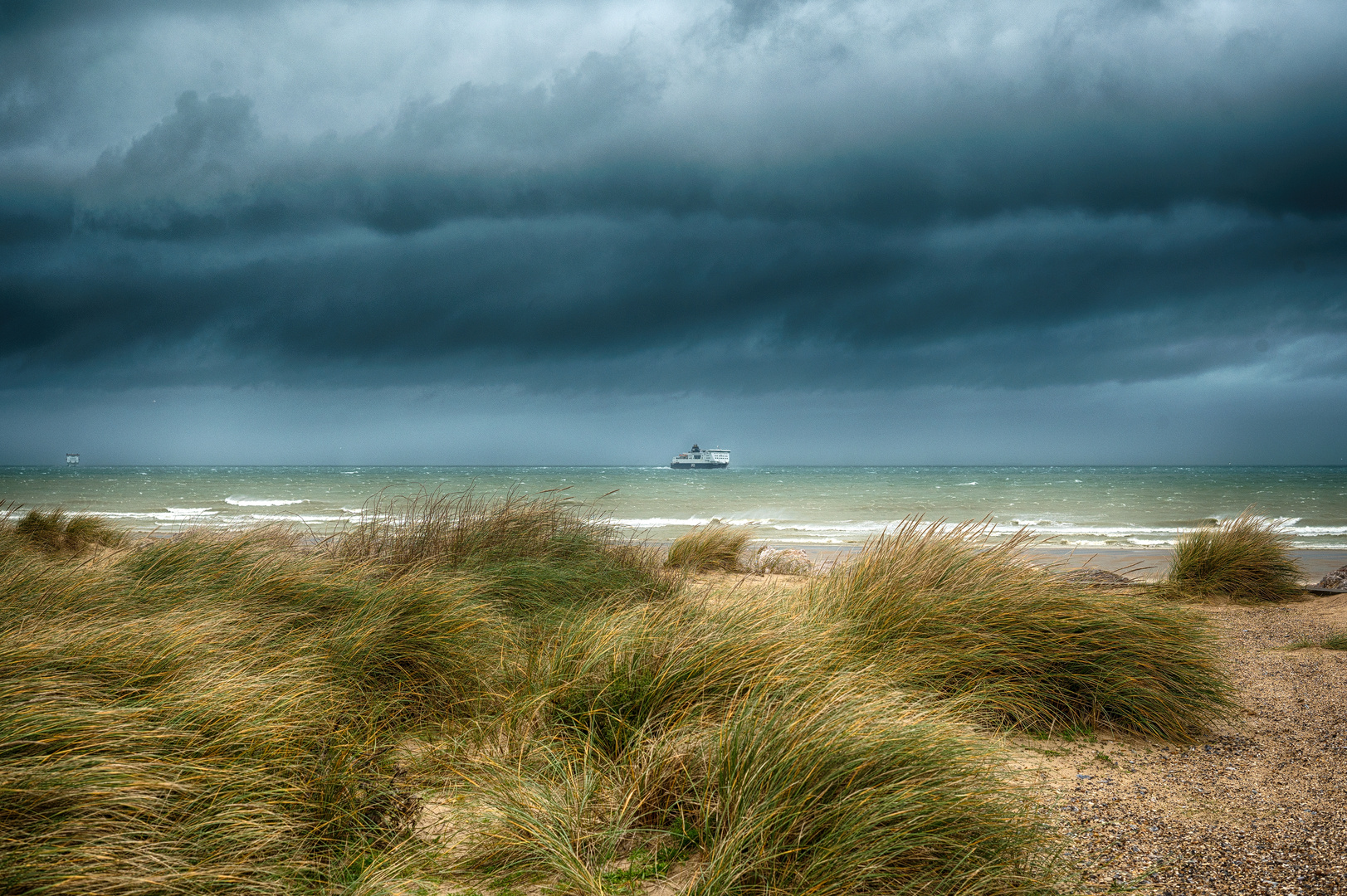 a stormy morning on the Atlantic