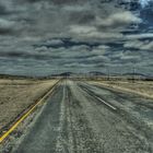 A street in the desert of Africa