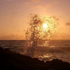 a sunrise splash