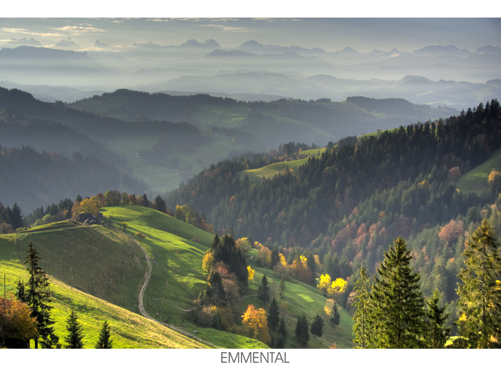 a superb landscape and the mountains