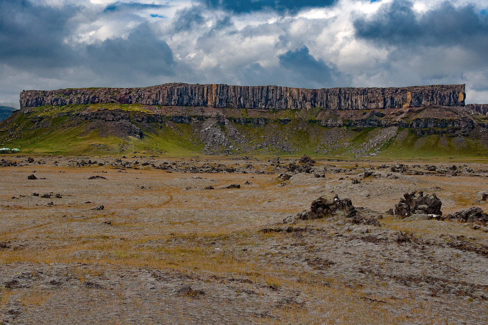 A tableland at the highway no. 1 near Grafarkirkja