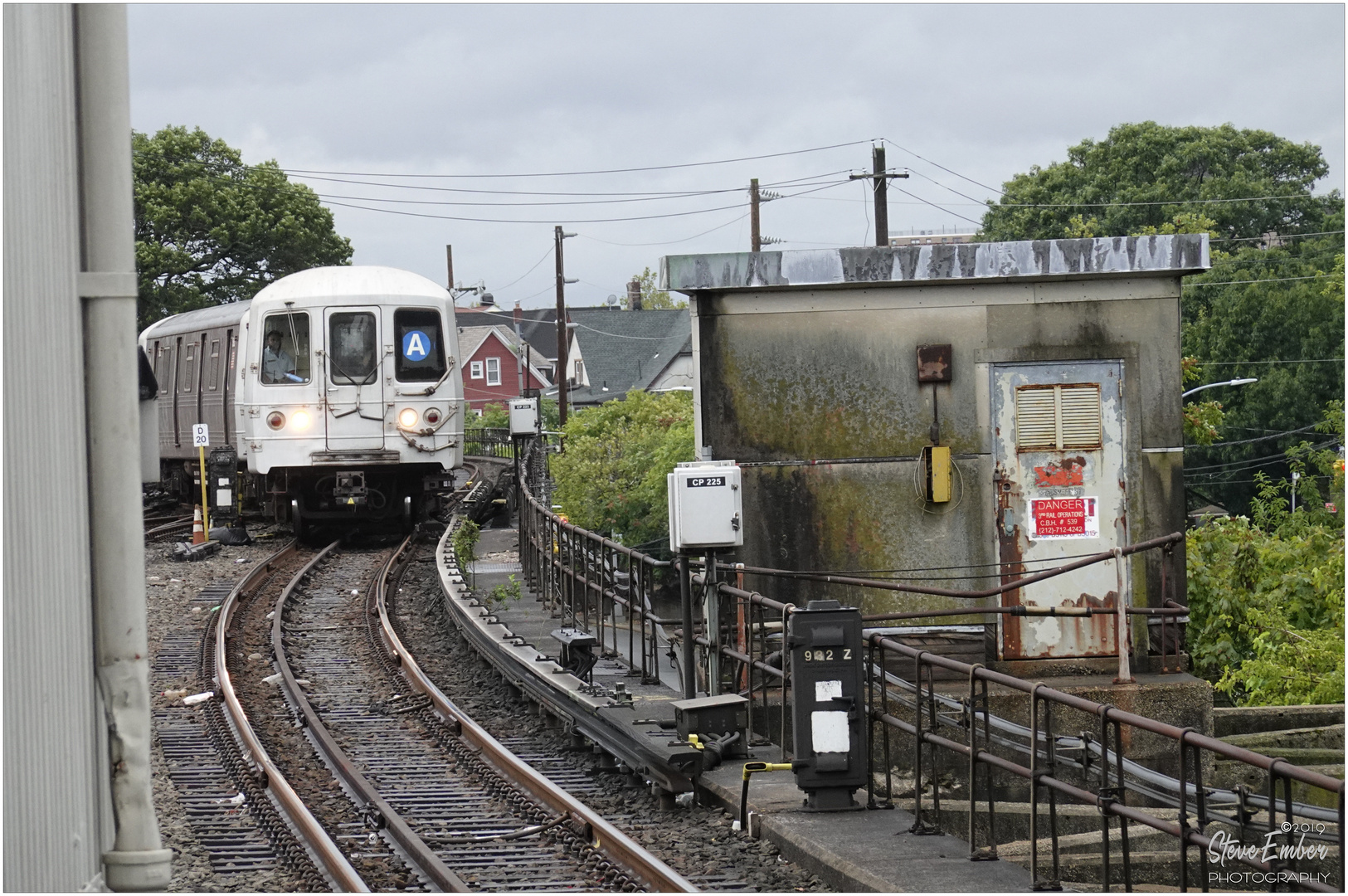 A-Train Approaches Far Rockaway Terminus on a Stormy Afternoon - No.2 