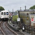 A-Train Approaches Far Rockaway Terminus on a Stormy Afternoon - No.2 