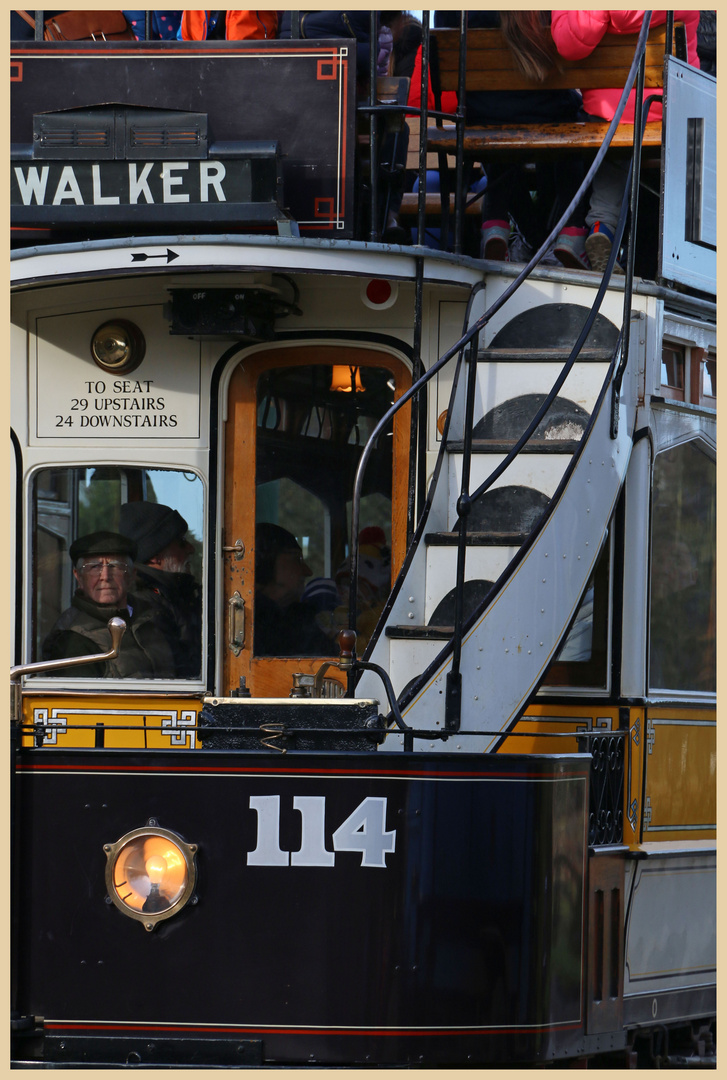 a tram at beamish 18