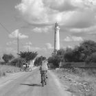 a tutta bici verso il faro