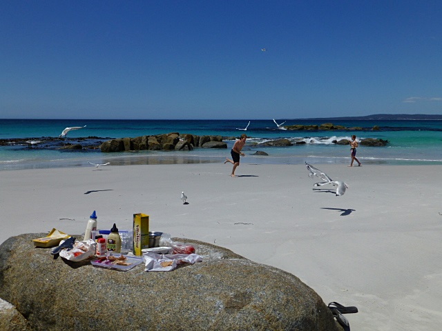 A typical day on the beach