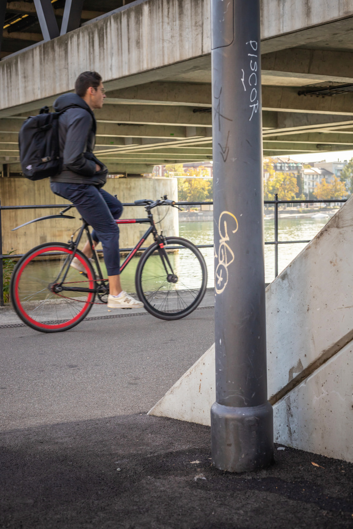 A vélo sans les mains !