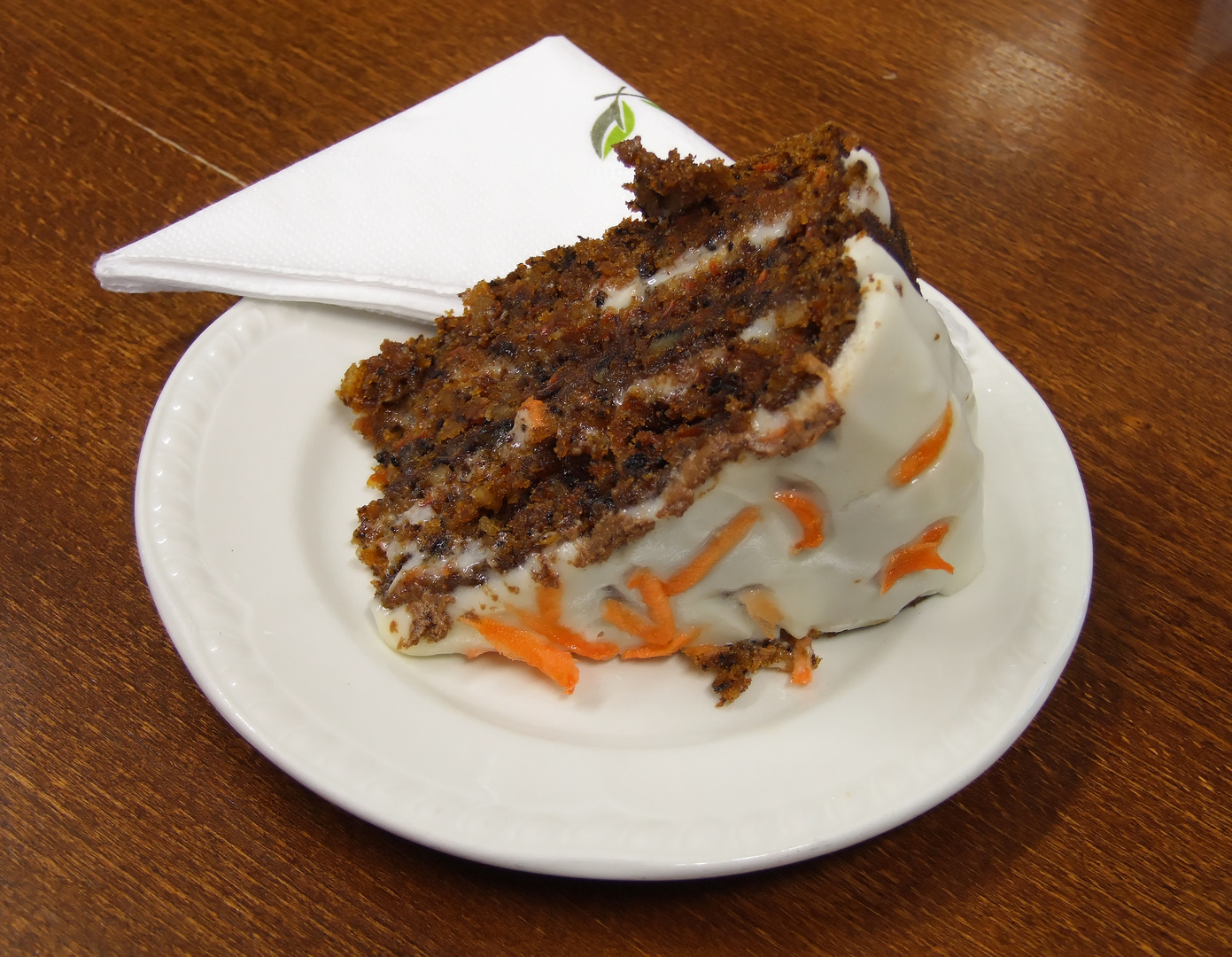 a very tasty english carrot cake...