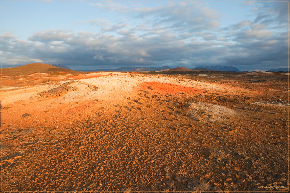 A view at a geothermal area