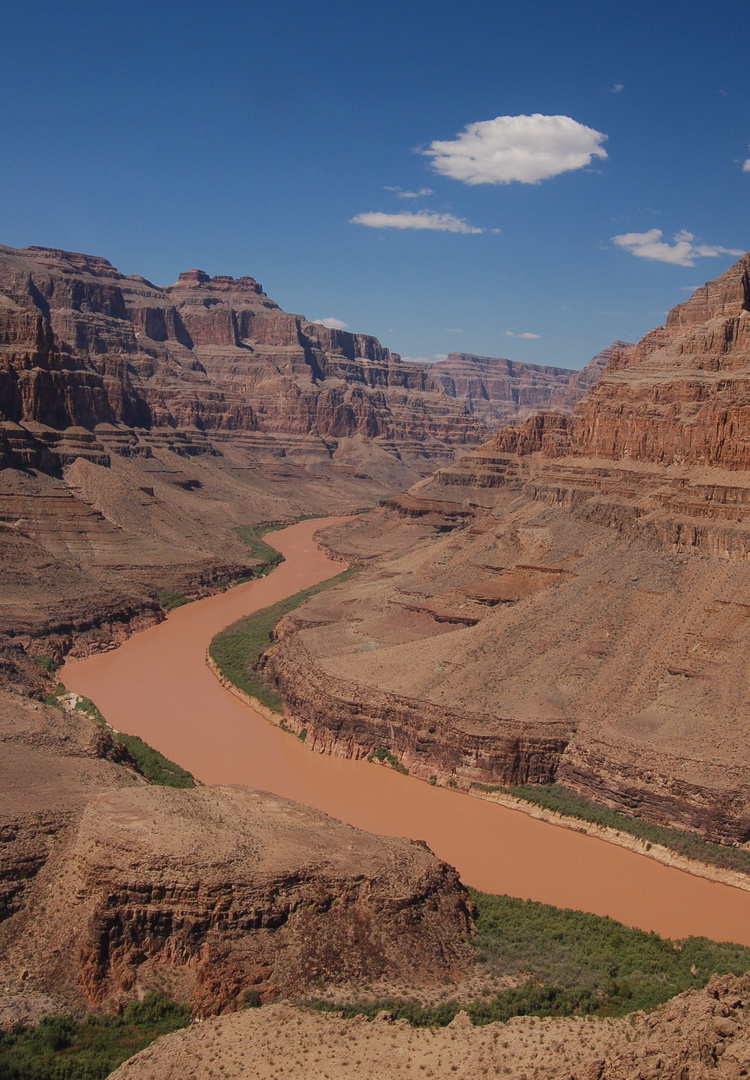 A view down river