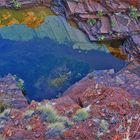 * a view from above into Knox Gorge / Karijini NP *