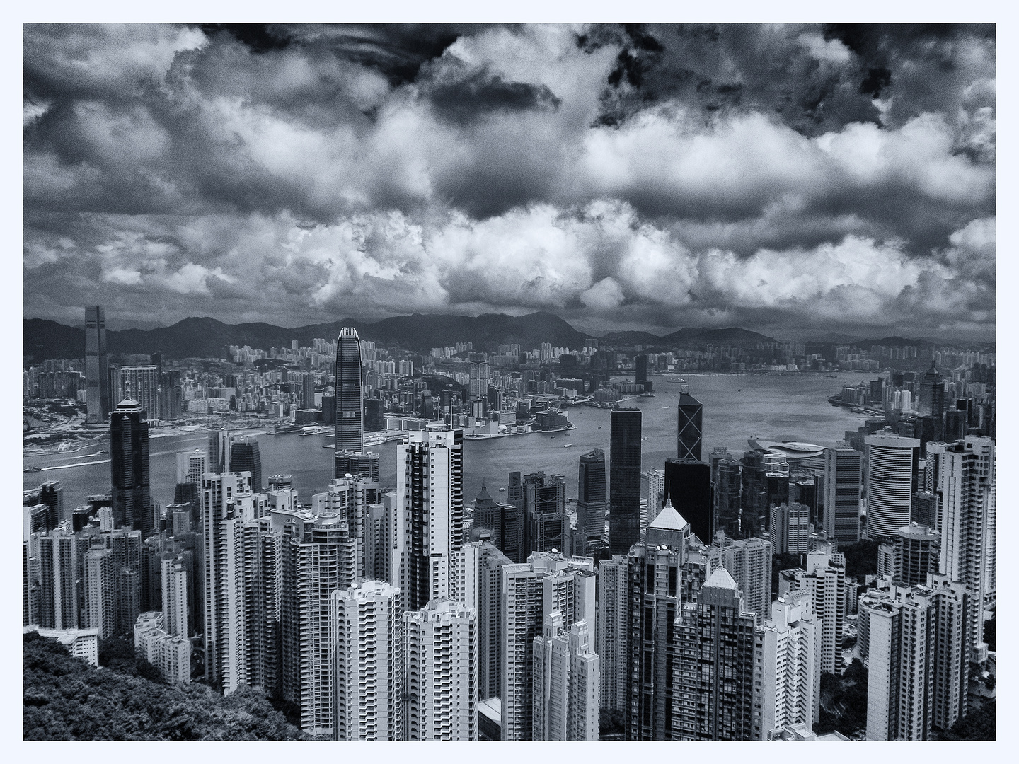 A view from the Hong Kong Peak