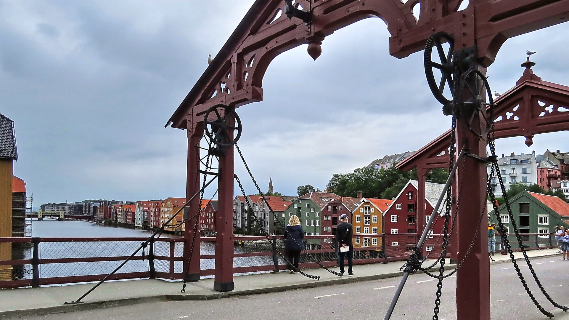 A View fromTrondheim's Old Town Bridge