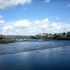 A view of the old castle in Limerick, Ireland.