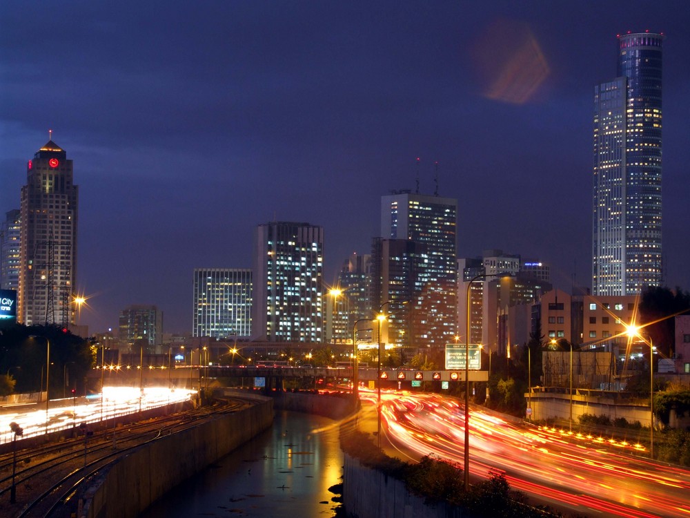 A view to Sheraton Tower & Ramat-gan Aviv Skyscraper