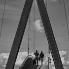 A walk on a Bridge bw