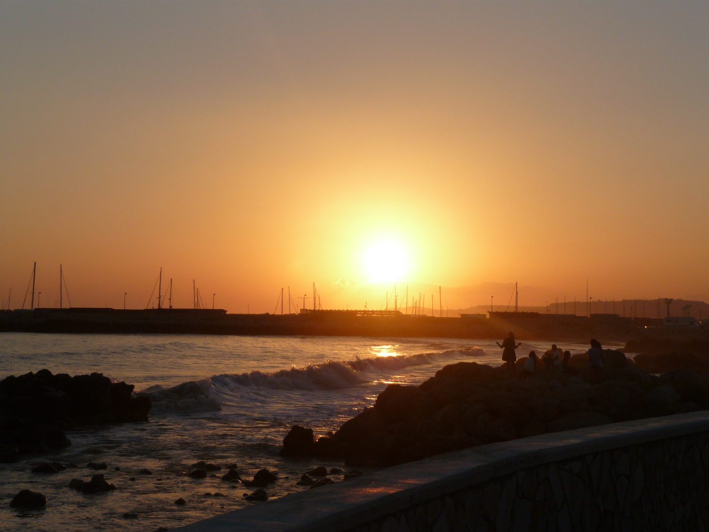 a warm Sicilian sunset