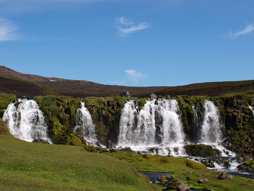 A Waterfall in the Iceland Outback