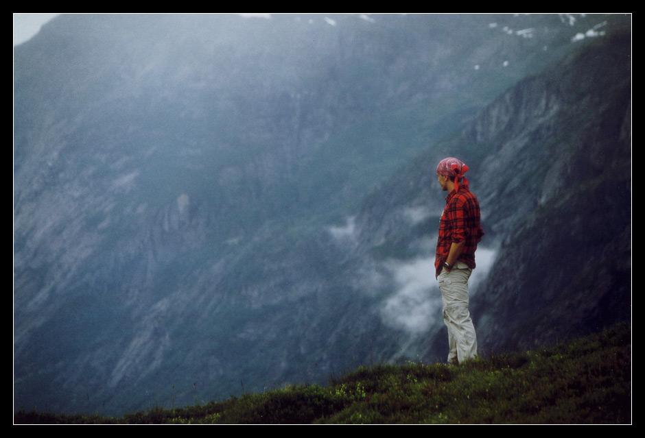 A weird guy / Norwegen / Hardangerjokulen