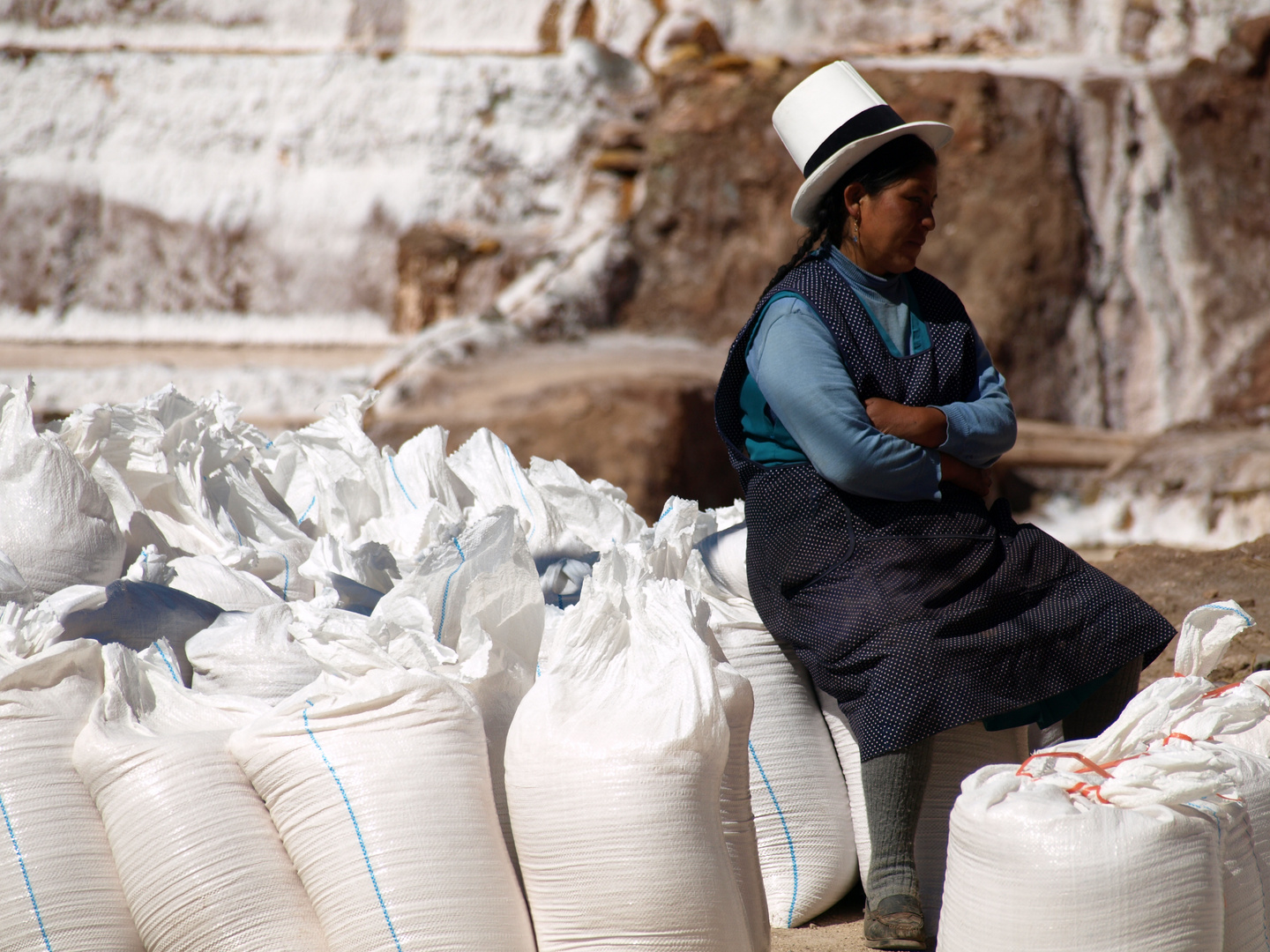 A woman, Peru.