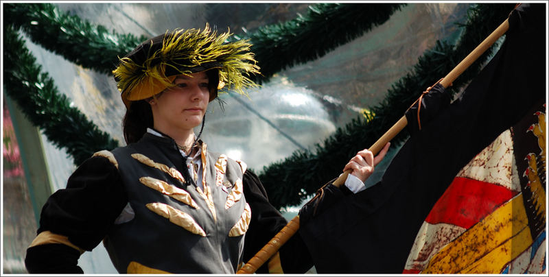 A Woman Waiting For The Opening Of Munich's 848th Birthday Celebration