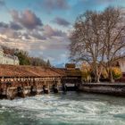 a wooden bridge in Thun