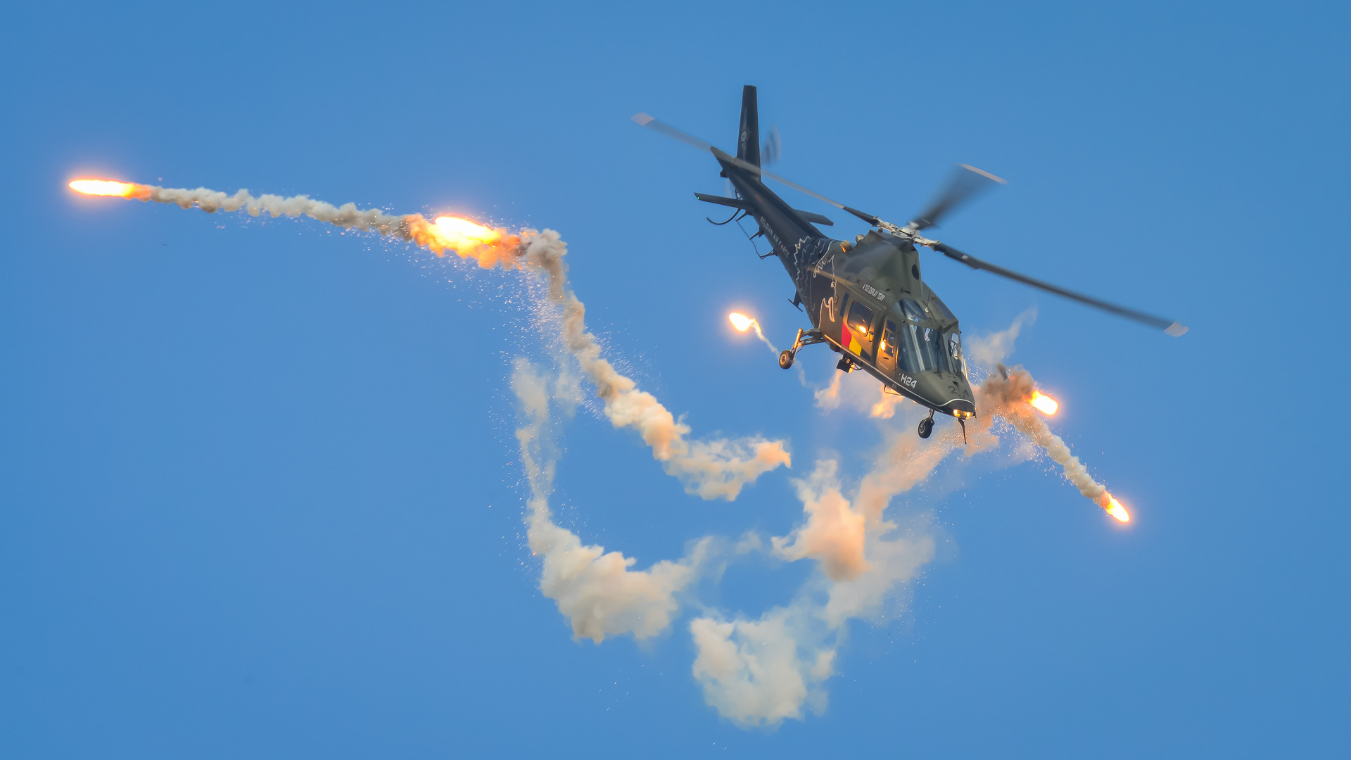 A109 mit Flares