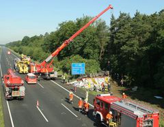 A2 Lehrte - Kraneinsatz