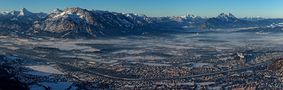 Blick über Salzburg zum Untersberg von H. Hermeter 