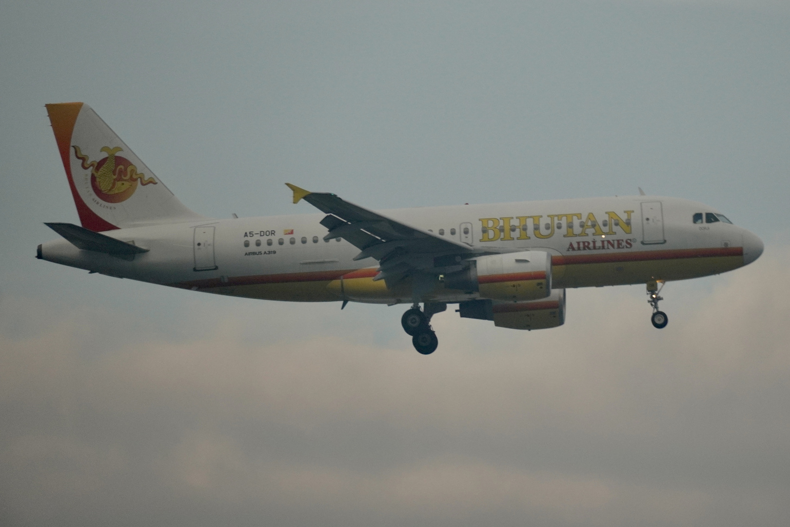 A319 der Bhutan Airlines