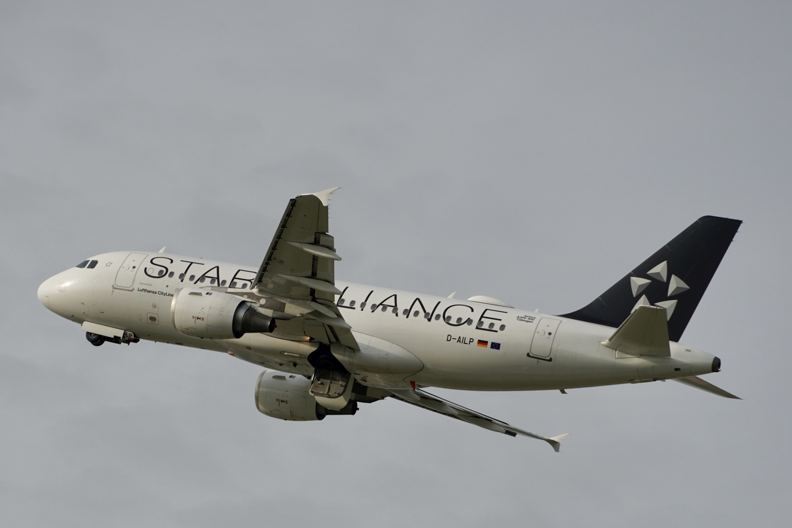 A319 der Cityline in Star Alliance Lackierung