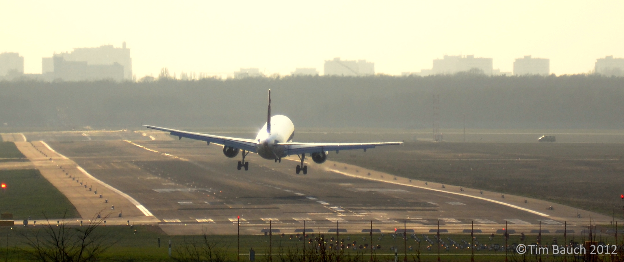 A320-214 Air Malta mit Seitenwind