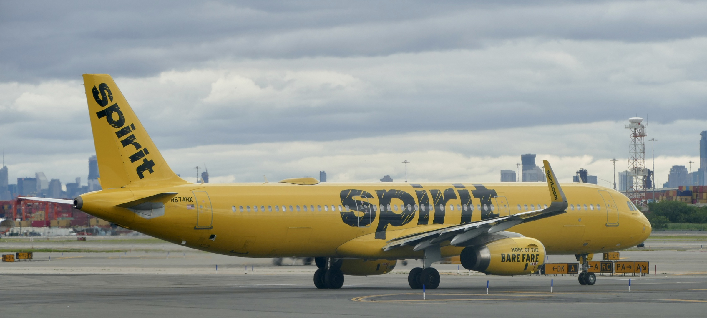 A321 der Spirit Airlines in Newark