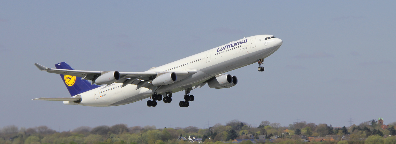 A340-300 auf dem Weg nach New York...