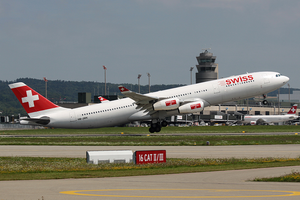 A340-300 Swiss HB-JMK Foto & Bild | luftfahrt, passagiermaschinen