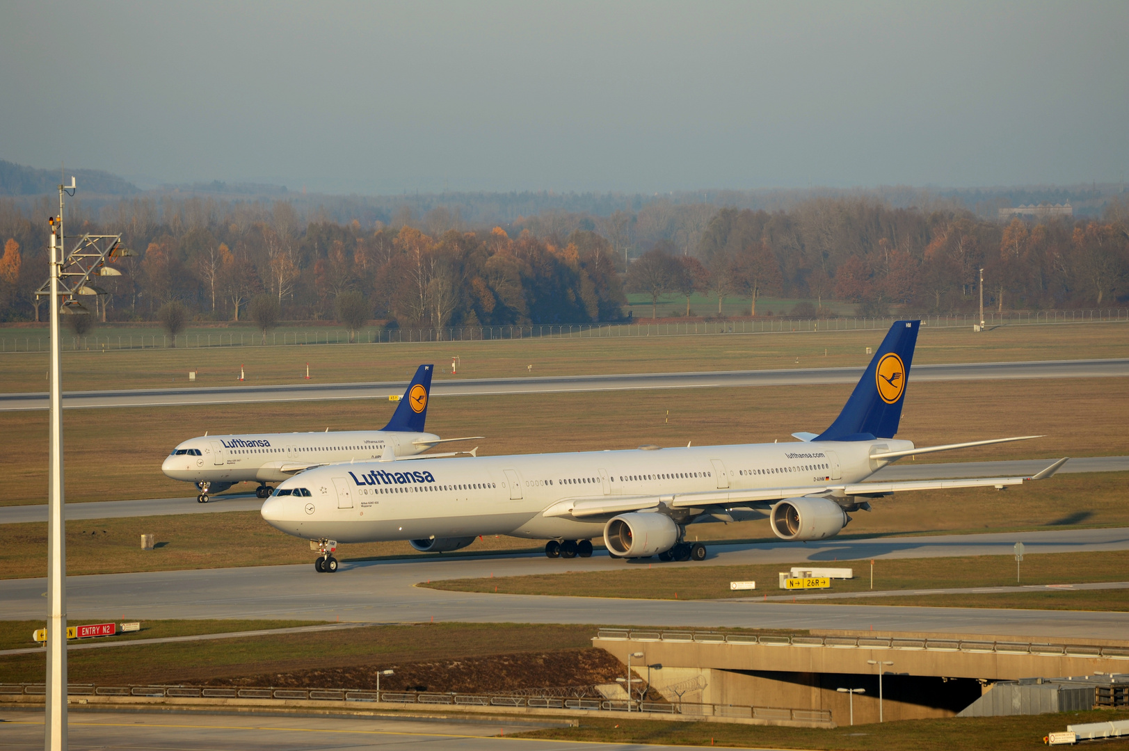 A340-600 und 320-200 im Größenvergleich