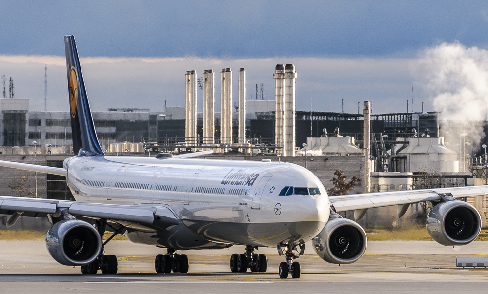 A340-600 vor dem Start