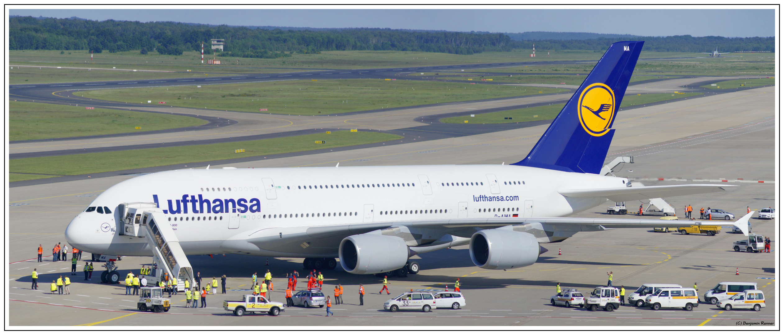 A380-800 im Panorama