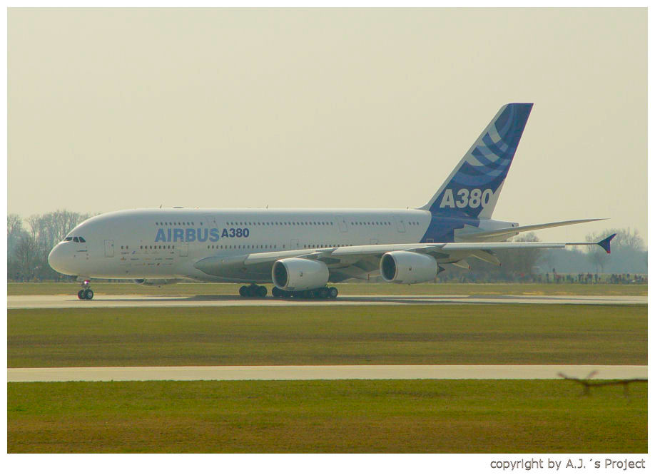 A380 am Müchner Airport - ich war dabei... 28.03.07